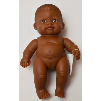 Panenka Realistická panenka holčička černoška od firmy Paola Reina ze Španělska (Los Peques 21 cm)