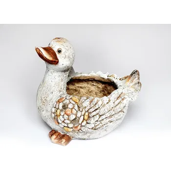 Obal na květináč Kačenka obal, polyresin, 27 x 22 x 28 cm