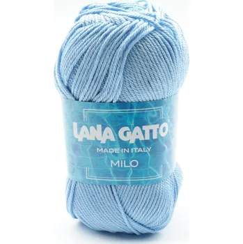 Příze Lana Gatto pletací příze bavlna MILO světle modrá
