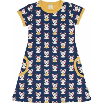 Dívčí šaty Dívčí šaty s krátkým rukávem Myška Maxomorra Velikost: 110/116
