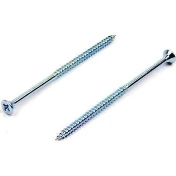 Vrut Univerzální vrut do dřeva 6x120/70 částečný závit zinek bílý (Vrut do dřeva, křížová drážka PZ, zápustná hlava)