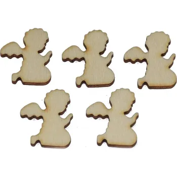 Vánoční dekorace EU Anděl 2,5x3 cm, 5ks