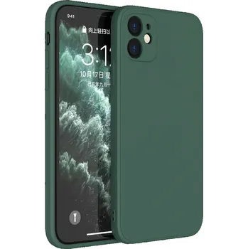 Silikonový kryt pro iPhone 12 - Tmavě zelený
