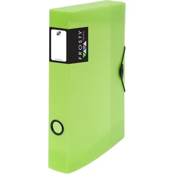 Archivační box Krabice na spisy s gumou A4 Opaline Frosty maxi 45 mm, zelená