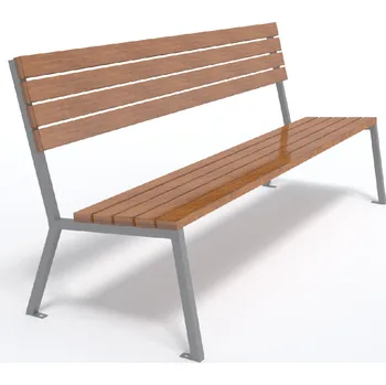 Zahradní lavice HTI Lavička Gres KA-K1141 Délka latí: 1500 mm, Typ ukotvení: dlouhé (k zabetonování), Barva konstrukce: zelená komaxit (RAL 6005)