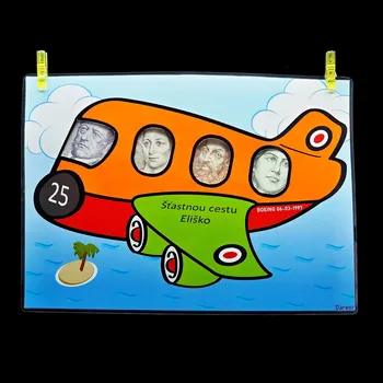 Vak na peníze Letadlo - jak originálně a vtipně darovat peníze