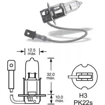 Autožárovka Žárovka 24V H3 70W - Pk22s