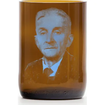 Sklenice Sklenice z recyklovaného skla – hnědá malá (250 ml) motiv Vaše fotografie + dárková krabice