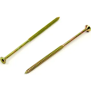 Vrut Univerzální vrut do dřeva 5x120/70 TORX zinek žlutý (Univerzální vrut TORX částečný závit)