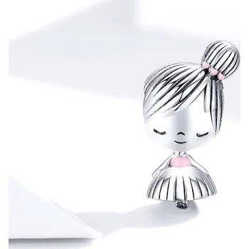 Přívěsek B-TOP Korálek DÍVKA - STŘÍBRO 925