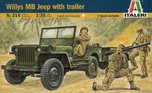 Italeri Willys MB Jeep with trailer 1:35