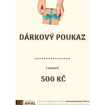 Žertovný předmět peněženky AHAL Dárkový poukaz 500 Kč