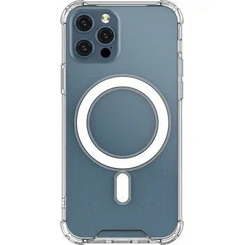 Pouzdro na mobilní telefon Beweare MagSafe odolný silikonový kryt na iPhone 13 Pro - transparentní