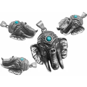 Přívěsek River Šperky. Přívěsek. 992200136 Přívěsek z chirurgické oceli, slon pro štěstí. Sleva