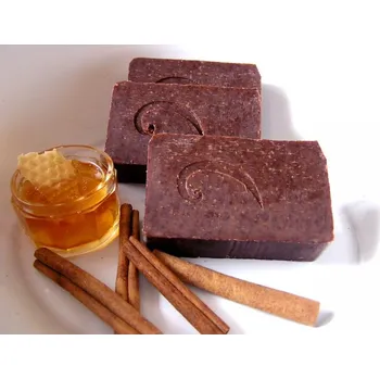 Mýdlo Hedvábné mýdlo s medem, mandlovým olejem a skořicí 50g