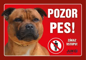 JUKO petfood Pozor pes! Zákaz vstupu!