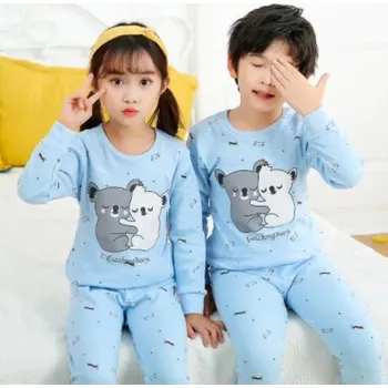 Čína Dětské pyžamo set tričko dlouhý rukáv a kalhoty Barva: 5 modré - koaly, Velikost: 2-3T (90-100 cm)