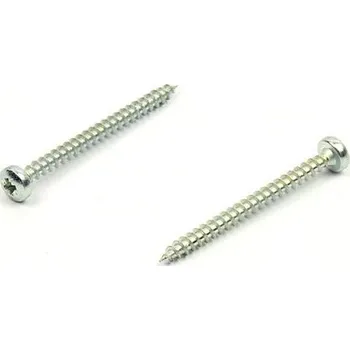 Vrut Vrut do dřeva s půlkulatou hlavou 3,5x35 zinek bílý křížová drážka PZ (Univerzální vrut, půlkulatá hlava, PZ, zinek bílý)