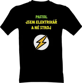 Tričko s potiskem Elektrikářské tričko Pastol pánské