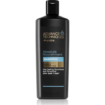 Šampon Avon Advance Techniques Absolute Nourishment vyživující šampon s marockým arganovým olejem pro všechny typy vlasů 700 ml