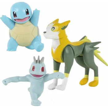 Figurka Pokémon akční figurky Squirtle, Boltund a Machop 5 - 8 cm