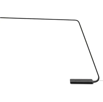 Lampička Stilnovo Lama, černá stolní LED lampa s dotykovým stmívačem, 9W LED 3000K, výška 46cm