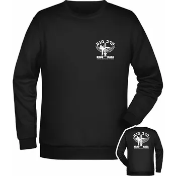 Pánská mikina Mikina IDF Krav Maga - BACKSIDE - černá