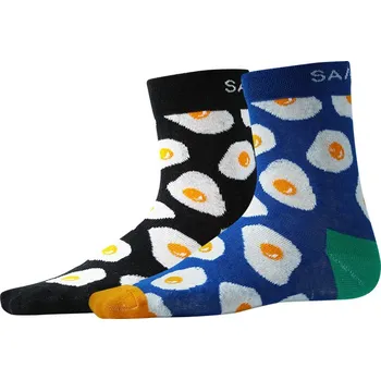 Pánské ponožky Ponožky SAM 73 ANDIAL UP 151 MODRÁ/ČERNÁ 35-38