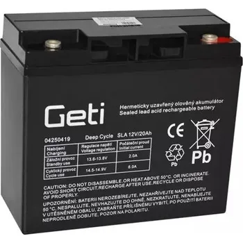 Trakční baterie Geti 04250419 12V 20Ah