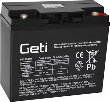 Trakční baterie Geti 04250419 12V 20Ah