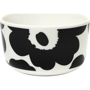 Talíř Marimekko Miska Oiva Unikko 0,25l, černo-bílá