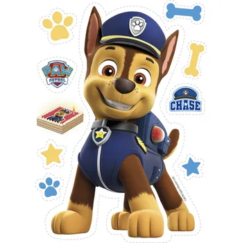 Jedlá dekorace na dort Dekora Jedlý papír Tlapková patrola Chase 8 ks