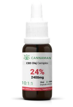 CBD Cannaman CBD/CBG konopný olej Cannplex 24 % 2400 mg 10 ml