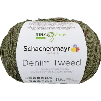 Příze Schachenmayr Denim Tweed 72 Šedozelená (Tvídová příze Denim Tweed Apfel)