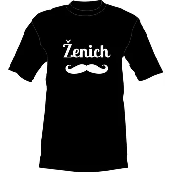 Žertovný předmět Tričko - Ženich - knír Velikost: L