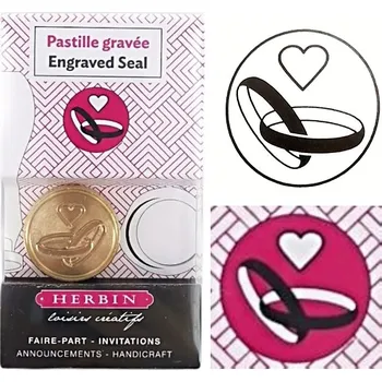 Pečeť Herbin Pečetidlo mosazné průměr 24mm prstýnky