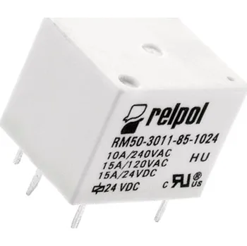 Relé RELPOL RM50-Z-12 Relé elektromagnetické SPST-NO Ucívky:12VDC 10A/240VAC 15A