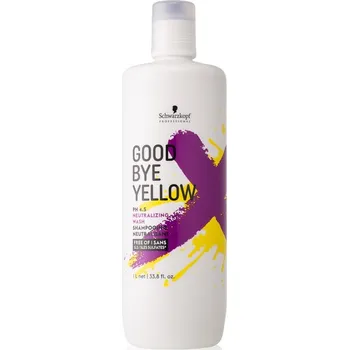 Šampon Schwarzkopf Professional Goodbye Yellow šampon neutralizující žluté tóny pro barvené a melírované vlasy 1000 ml