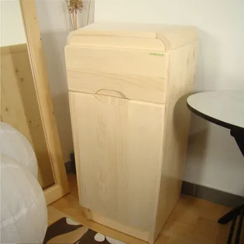 Komoda dřevěná úzká komoda z masivu AZIZI IV DV (úzká kombinovaná komoda masiv)