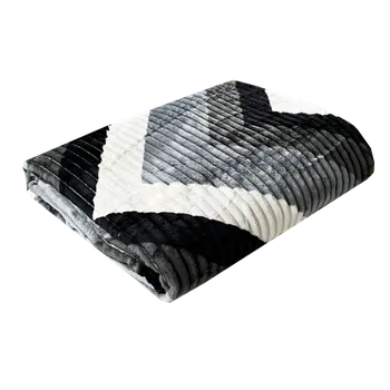 deka Numberoplus Mikroflanelová deka rybí kost 230x200 - Šedá Kateřina