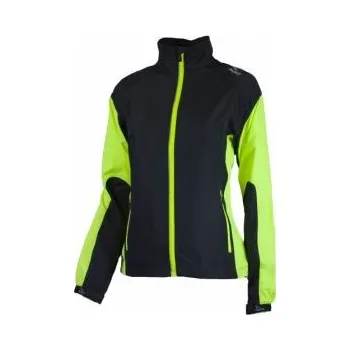 Pánská casual bunda Rogelli ELVI černo-reflexní žlutá M; Černá větrovka + DÁREK dle VÝBĚRU!!