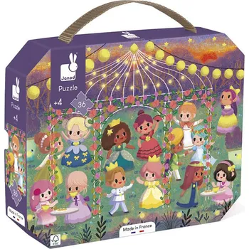 Puzzle Janod Puzzle Princezny v kufříku 36 dílků (Puzzle Princezny v kufříku Janod )