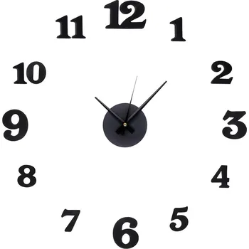 Hodiny MPM Černé nalepovací nástěnné hodiny MPM E01.3508.90