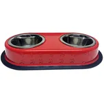 Raintech Dvojitá miska nerez červená…