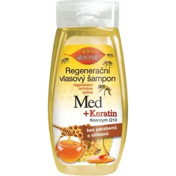 Šampon JaHan Regenerační vlasový šampon MED + KERATIN + Q10 260 ml