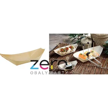 Jednorázové nádobí Lodička (miska) dřevěná 215 mm