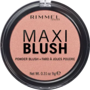 Bronzer Rimmel Maxi Blush pudrová tvářenka odstín 001 Third Base 9 g