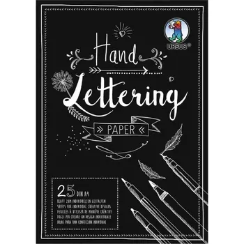 Ursus Skicák na Hand Lettering 210g/m2 A4 (25ks) černý