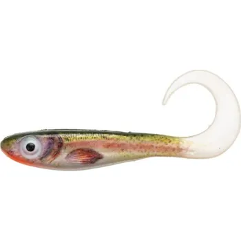 Rybářský háček Gumová Nástraha Abu Garcia McPerch Curly Svartzonker Real 11cm Trout