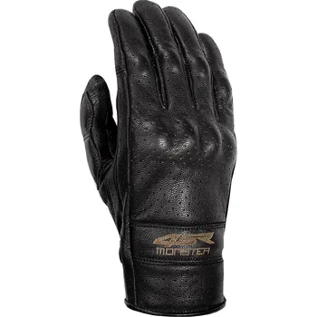 Moto rukavice Kožené rukavice 4SR Monster Evo black Velikost: L